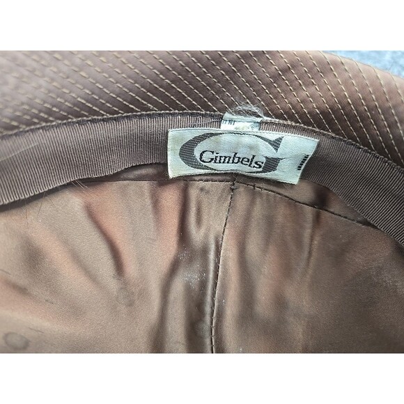 Vtg 1950-60s Real Mink Hat Fur Gimbels Brown Classy Dept Store Fashion - Picture 5 of 9